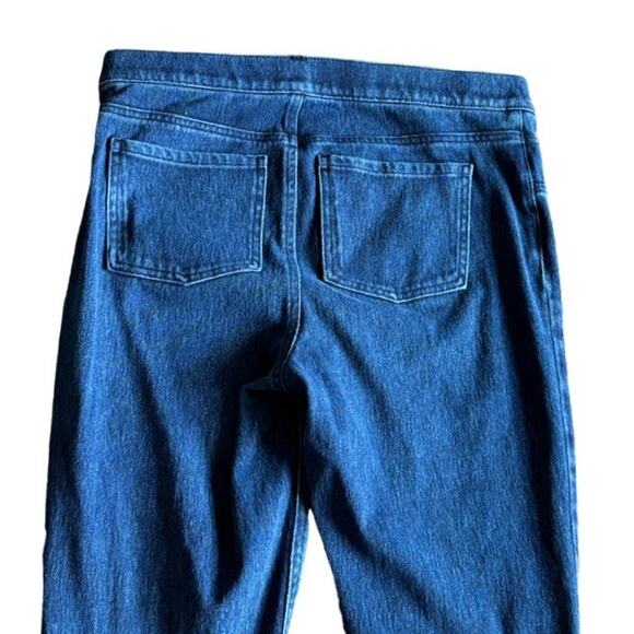 Spanx Jeanish Skinny Ankle Dark Wash Large Slimming Pull On Casual Comfort - Picture 5 of 9